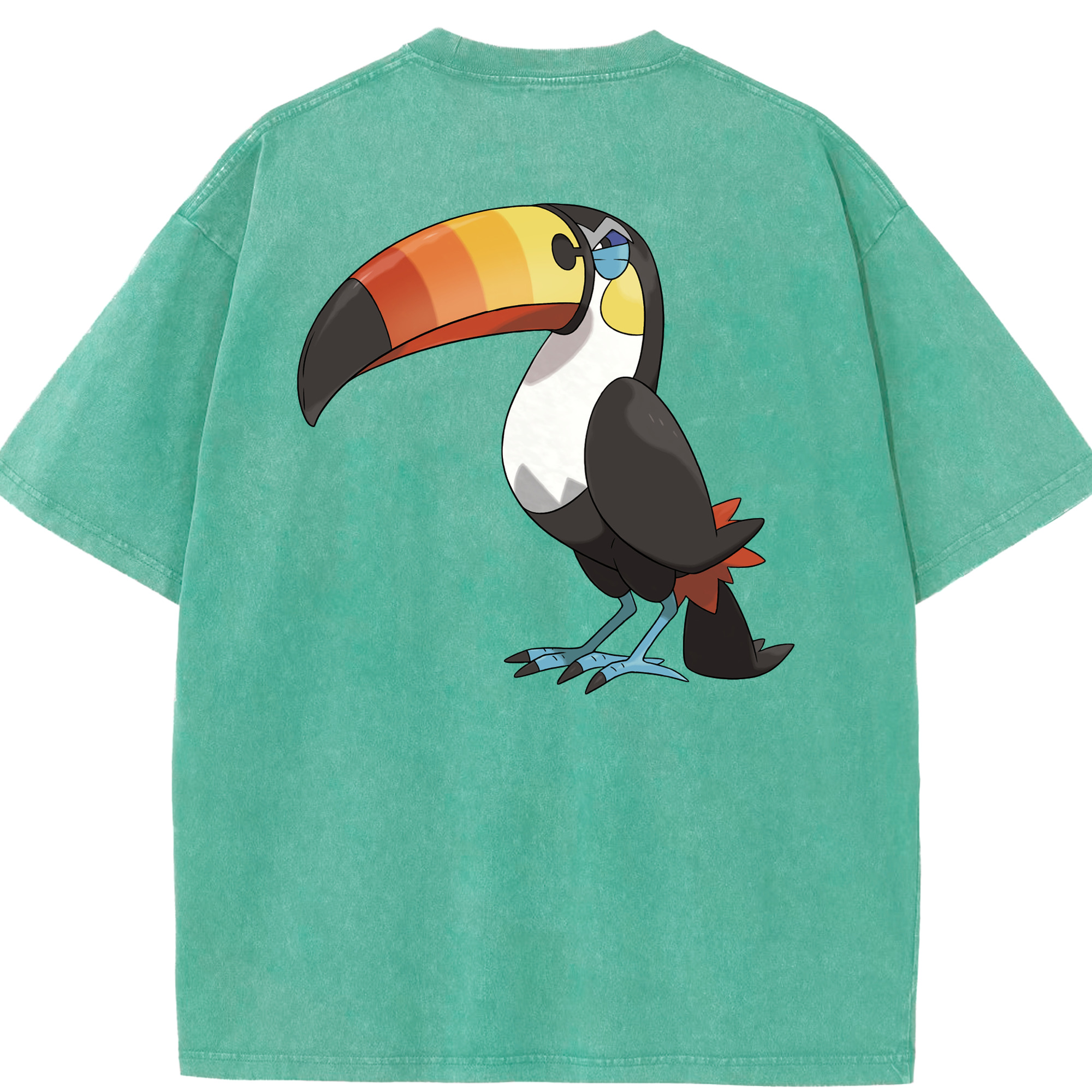 （画像用） ポケットモンスター Pokémon 綿100% ヴィンテージ風 半袖Tシャツ（背面プリント）